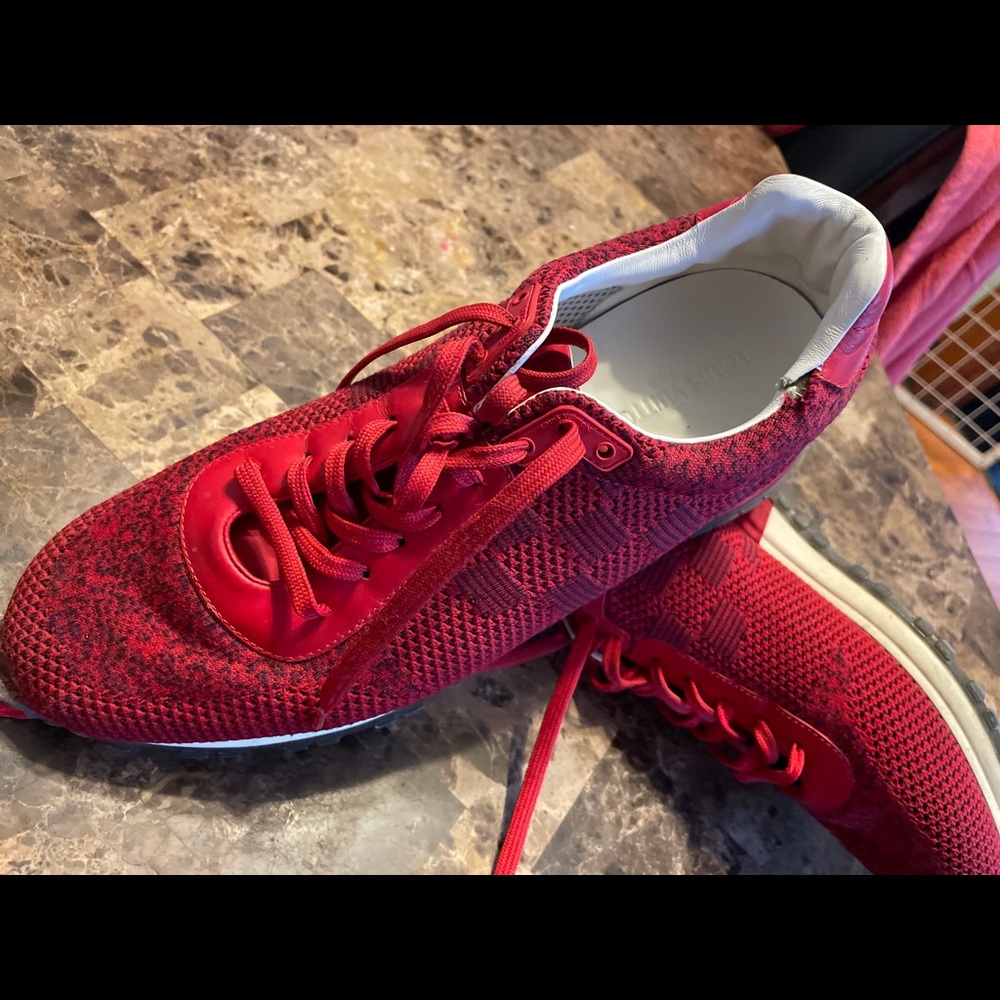 LOUIS VUITTON RED RUNNING SNEAKERS